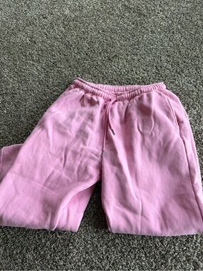 Girls' Pink Drawstring Sweatpants - Cozy Everyday Joggers